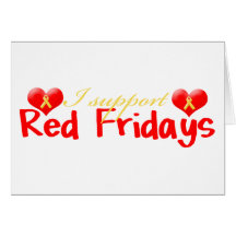 Red Fridays notecard