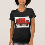 Red Garbage Truck T Shirt