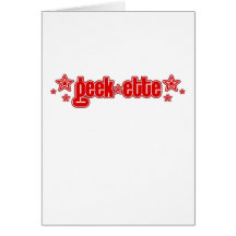 Red Geekette Greeting Cards