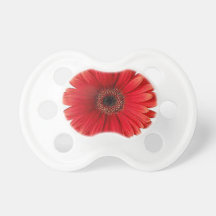 Red Gerbera Daisy Pacifier