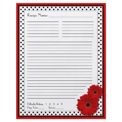 Free Wedding Planner Binder on Red Gerbera Polka Dot Binder Recipe Inserts Flyer Design Zazzle Com