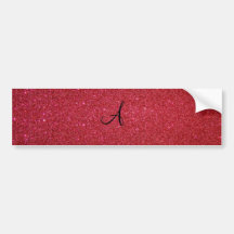 Red glitter bumper sticker