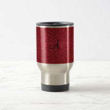 Red glitter coffee mug