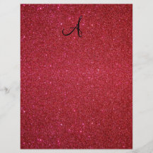 Red glitter flyer