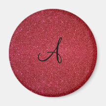 Red glitter fridge magnets