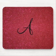 Red glitter mouse mats