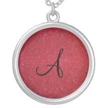 Red glitter pendant