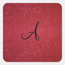 Red glitter stickers