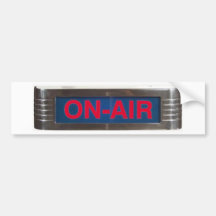 Red Glow On-Air Light Bumper Sticker