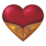 Red & Gold Decorative stickers
