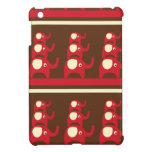 Red good luck elephants elephant nature pattern iPad mini cover