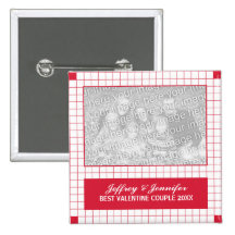 Red Grid Photo Button