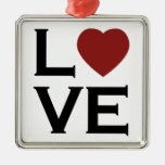 Red Heart Love Ornament