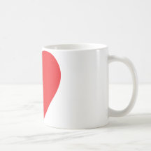 red heart one mug