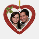 Red Heart Personalised Holiday Ornament