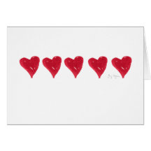 Red Hearts Cards