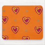 Red Hearts - Mousepad