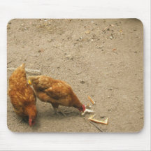 Red Hens Mouse Mat