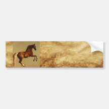 RED HORSE BUMPER STICKER