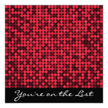 Red Hot Glam Invitation
