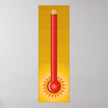 Red Hot Goal Thermometer Print