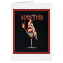 Red Hot Martini Greeting Card