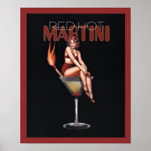 Red Hot Martini Print