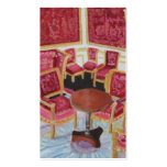 Red Interior Chateau Fontainebleau business card