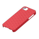 Red Japaneese abstract wave pattern iPhone 5 case