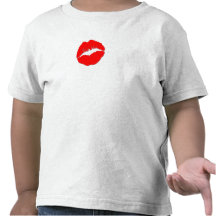 Red Kissy Lips Tee Shirt