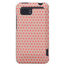 Red kitsch flower pattern HTC vivid case