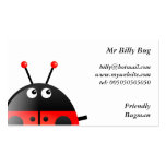 Red Ladybug, Mr Billy Bug, Business Card Templates