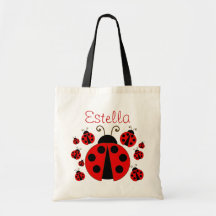 Red Ladybug Tote Bag
