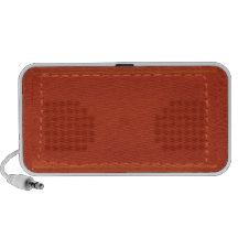 Red Leather Look Designer COWBOYS PC Speakers