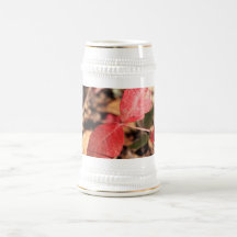 Red Leaves Coffee Mugs