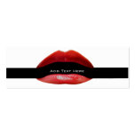 Red Lips Cosmetic Salon Business Cards