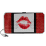 Red Lips Doodle Speacker Speaker System