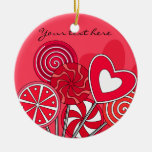 Red Lollipop Ornament