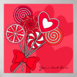 Red lollipop Poster