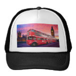 Red London bus and Big Ben Hat