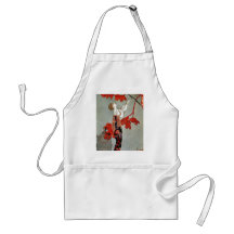 Red Madame Art Deco Design Aprons