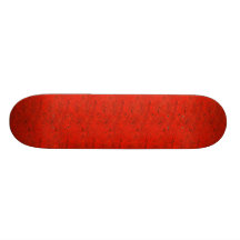 Red Marbled Flame Skateboard