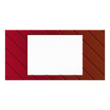 Red Metallic Frame Customised Photo Card