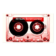 Red Mixtape Business Card Templates
