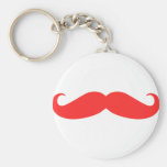 Red Moustache Stache for Christmas Keychain