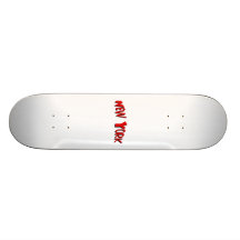 Red New York Skate Board Deck