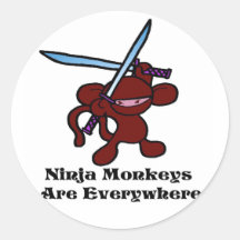 Red Ninja Overhead Sticker