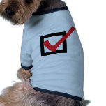 red OK icon Dog Tshirt