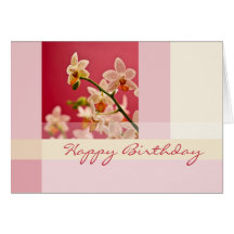 Red Orchid • Birthday Card