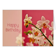 Red Orchid • Birthday Card